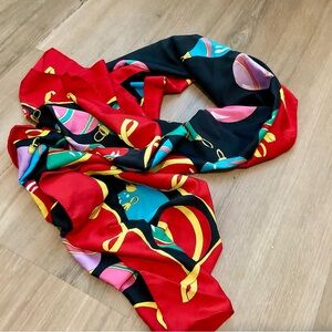 Talbots Holiday Silk Scarf